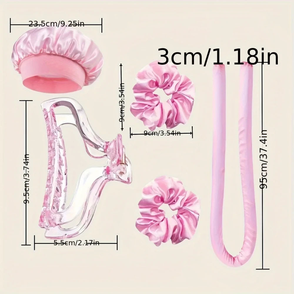 Velune Satin Heatless Hair Curler Set